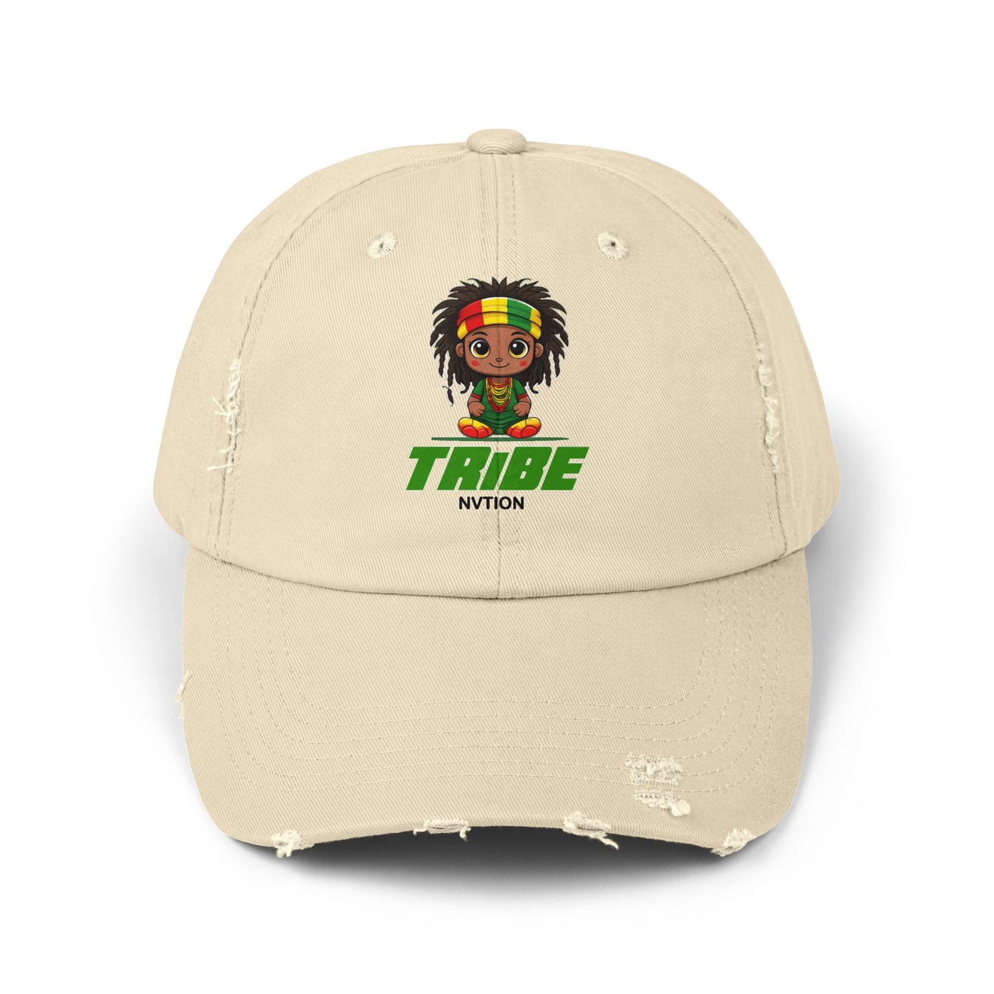 TRiBE Nvtion Unisex Distressed Cap