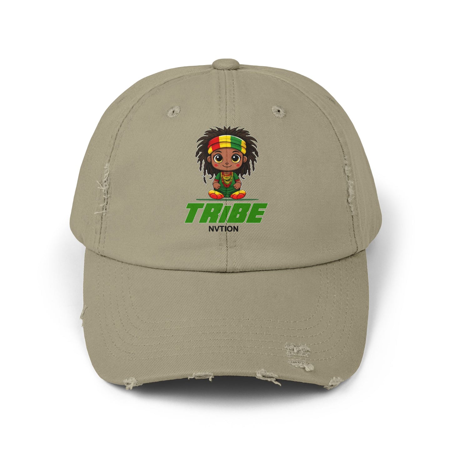 TRiBE Nvtion Unisex Distressed Cap